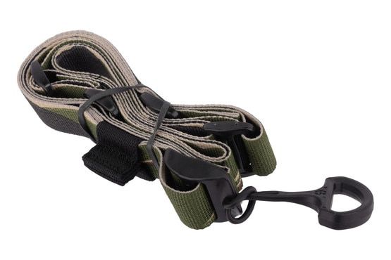 Edgar Sherman Design ESD Sling in Vietnam Tiger has a natural pull tab mechanism.